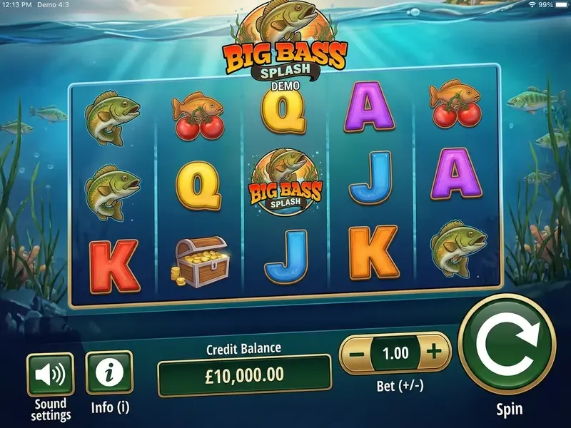 big bass splash demo interface controls